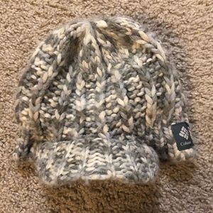 Billed Knit Columbia beanie, one size